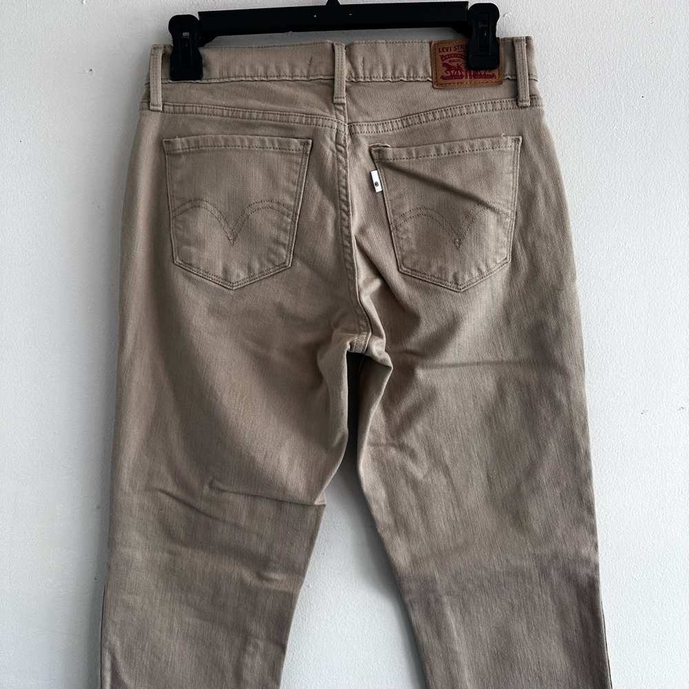 Women's Levi's 505 Straight Jeans Size 27 Khaki